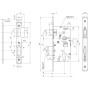 Serrure à encastrer monopoint VACHETTE D455