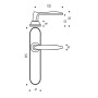 Ensemble de poignées de porte TWIST - Chromé velours - ASSA ABLOY BEZAULT