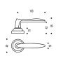 Béquille double TWIST - ASSA ABLOY BEZAULT