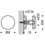 Patère ARCOLOR 60 - ASSA ABLOY BEZAULT