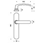 Ensemble de poignées de porte SLIM EA195 - ASSA ABLOY VACHETTE