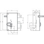Serrure 4 gorges verticale tirage - METALUX