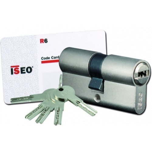 Cylindre de serrure ISEO R6 à 2 entrées de clé - 001.Dimension extérieure - 30.00, 002.Dimension int