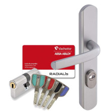 Pack - Cylindre Radialis - 4 clés - Poignées de porte Sécumax One - VACHETTE