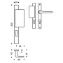 Jeu de plaques étroites PE24 - ASSA ABLOY BEZAULT