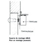 Equerre de fixation pour ventouse en applique 600 kg - INTEGRAL SYSTEME