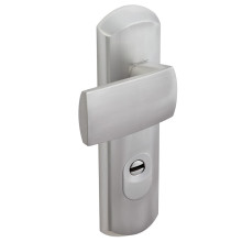 Ensemble de poignées de porte sur plaque blindé EA170 LAURA à tirage extérieur - ASSA ABLOY VACHETTE