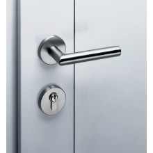 Béquille double droite angle arrondi NT93 inox - NORMBAU