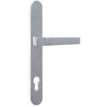 Ensemble de poignées de porte pour porte métallique sur plaque étroite clé i saillie réduite - COGEFERM