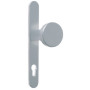 Ensemble de poignées de porte pour porte métallique sur plaque étroite clé i porte palière
