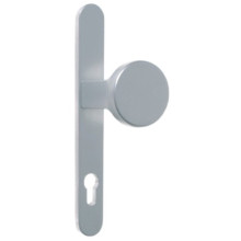 Ensemble de poignées de porte pour porte métallique sur plaque étroite clé i porte palière - COGEFERM