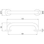 Barre de relevage sanitaire inox - DESIGN MAT